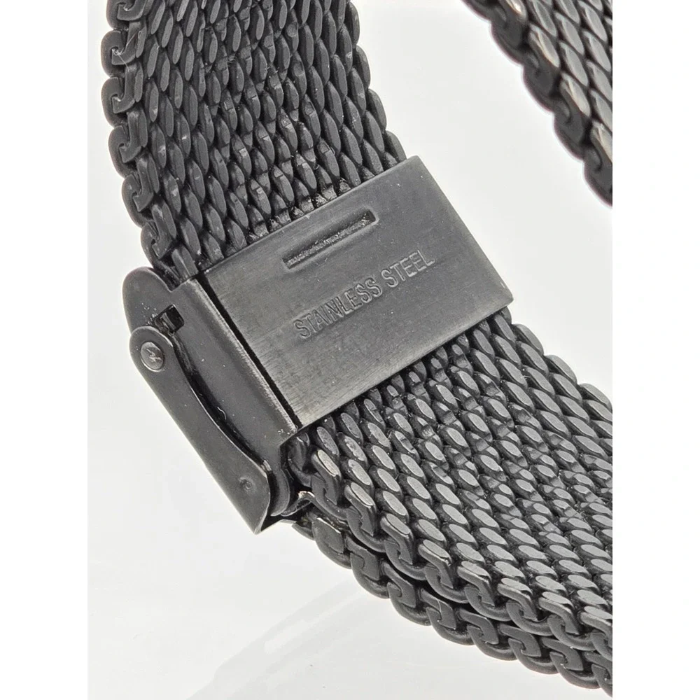 Michael Kors MK-8504 Jaryn Black Mesh Steel‎ Mens Watch - NEEDS BATT See Pics!